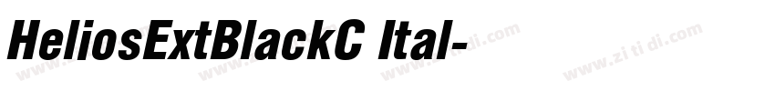 HeliosExtBlackC Ital字体转换